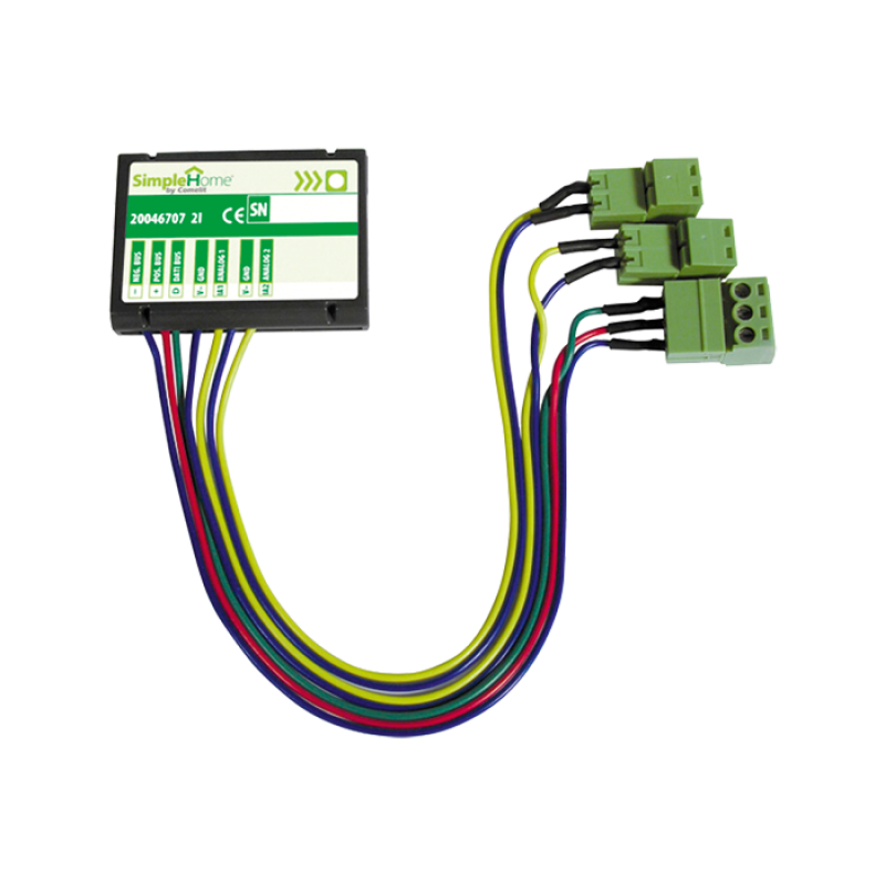 Module simpleHome avec 2 entrées analogique 0-10V à encastrer
