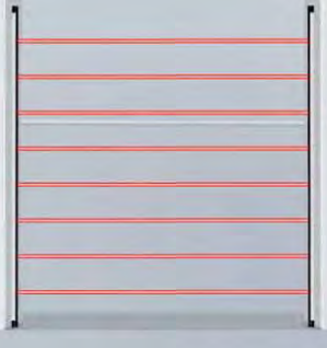 Barrière à infrarouge actif 8 faisceaux - Marron - 205cm