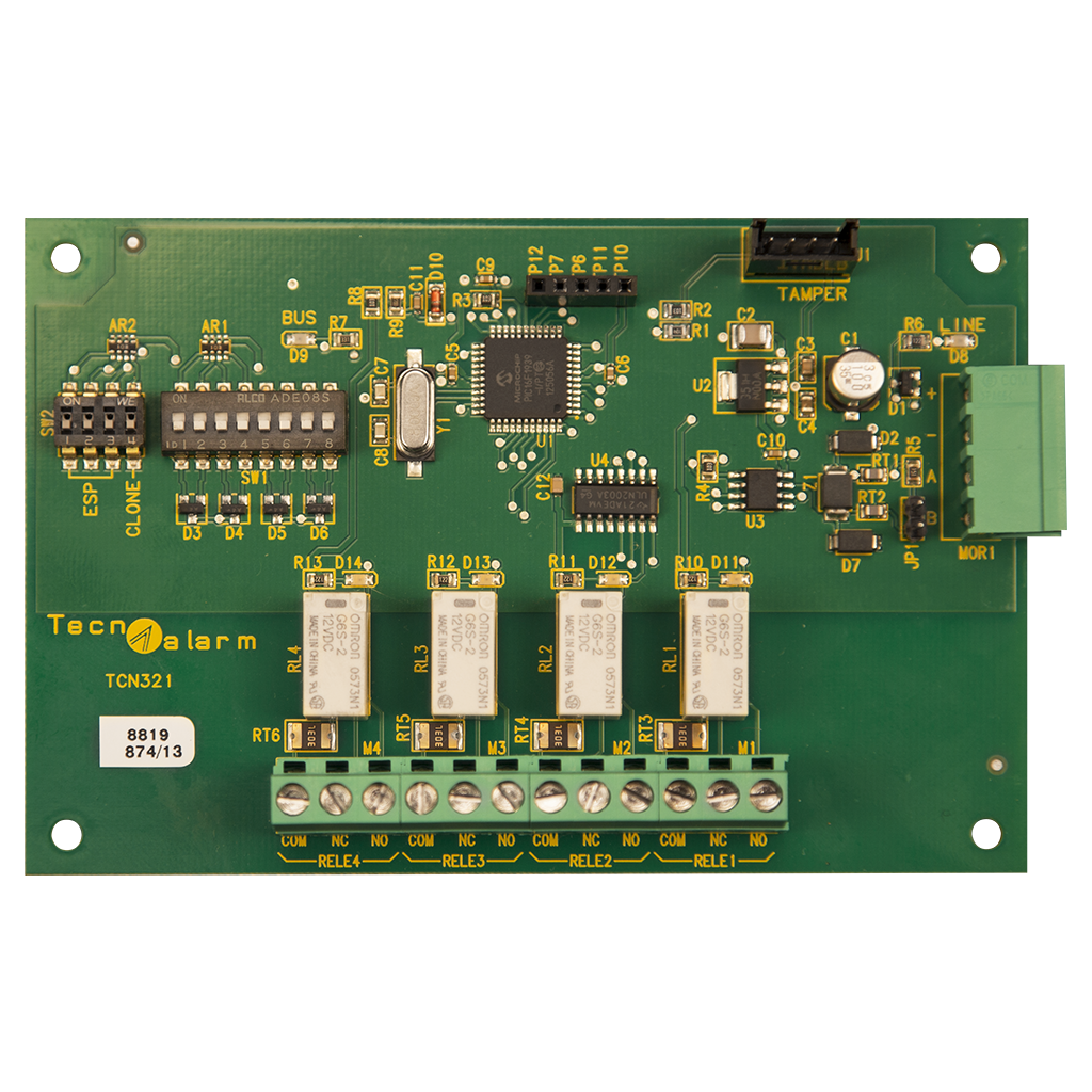Module d'extension avec 4 sorties à relais