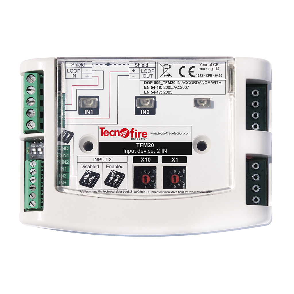 Module adressable, composé de 2 entrées supervisée