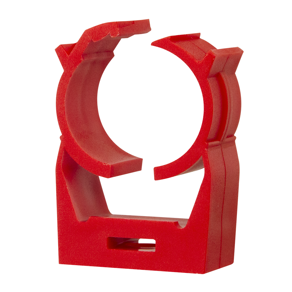 Étrier de support pour tuyau en ABS, Dia. 3/4", vendu en paquet de 20