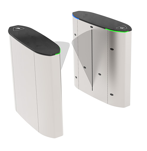 Couloir rapide centré en Inox 30 et verre trempé 