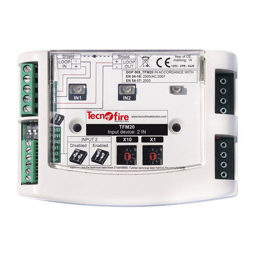 [TFM20] Module adressable, composé de 2 entrées supervisée