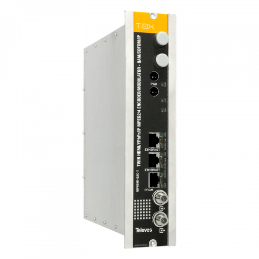[TVS-563852] T.0X Encodeur/Modulateur IP Twin (MPEG2/4), 2 Modes