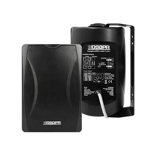 [D-DSP8064] Haut-parleur mural 40W avec prise d'alimentation blanc