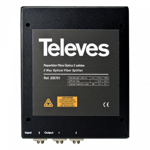 [TVS-235701] Répartiteur Optique 1310/1550nm “FC/UPC” 2D 4dB