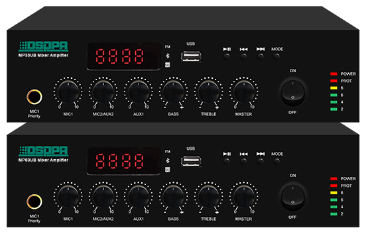 [D-MP60UB] Mini Digital Mixer Amplifier with USB FM & Bluetooth 60W